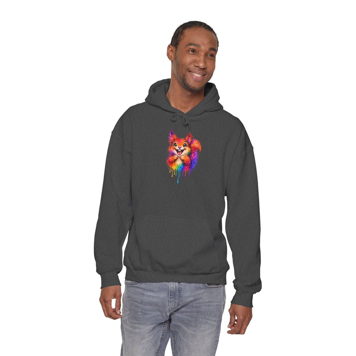 Watercolor Squirrel Hooded Sweatshirt