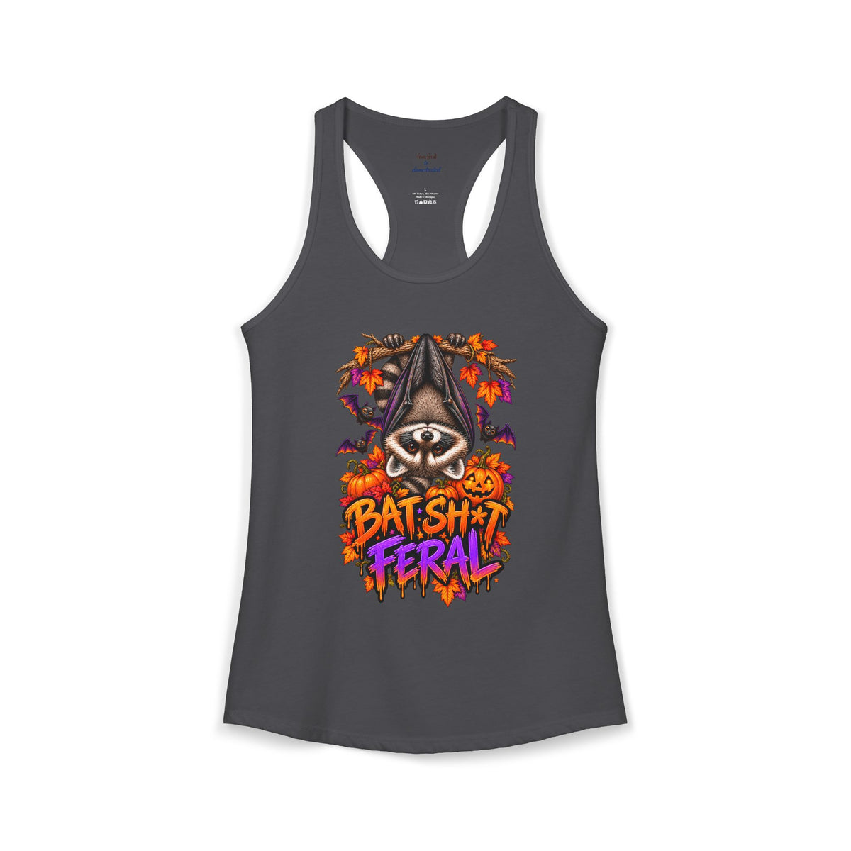 Batty Raccoon Racerback Tank