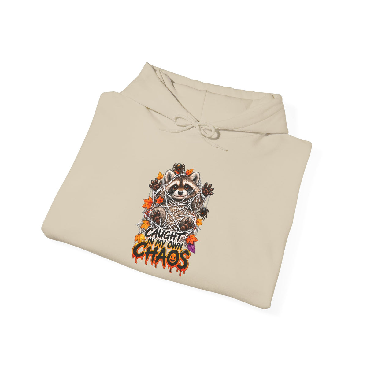 Caught Raccoon Hooded Sweatshirt