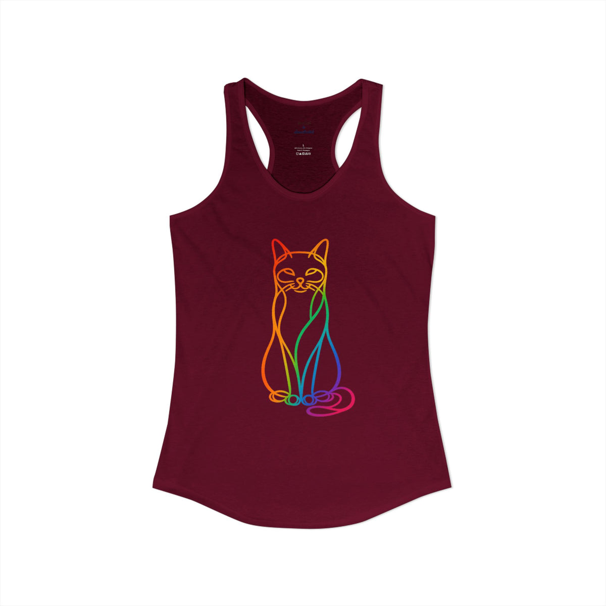 Rainbow Cat Racerback Tank