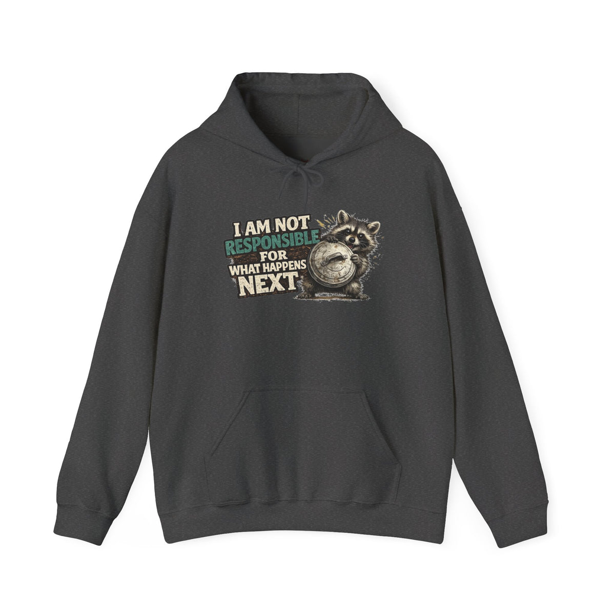 Not Responsible Raccoon Hooded Sweatshirt