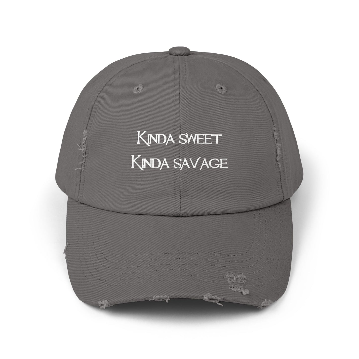 "Kinda Sweet" Distressed Cap —  Funny Truth Hat