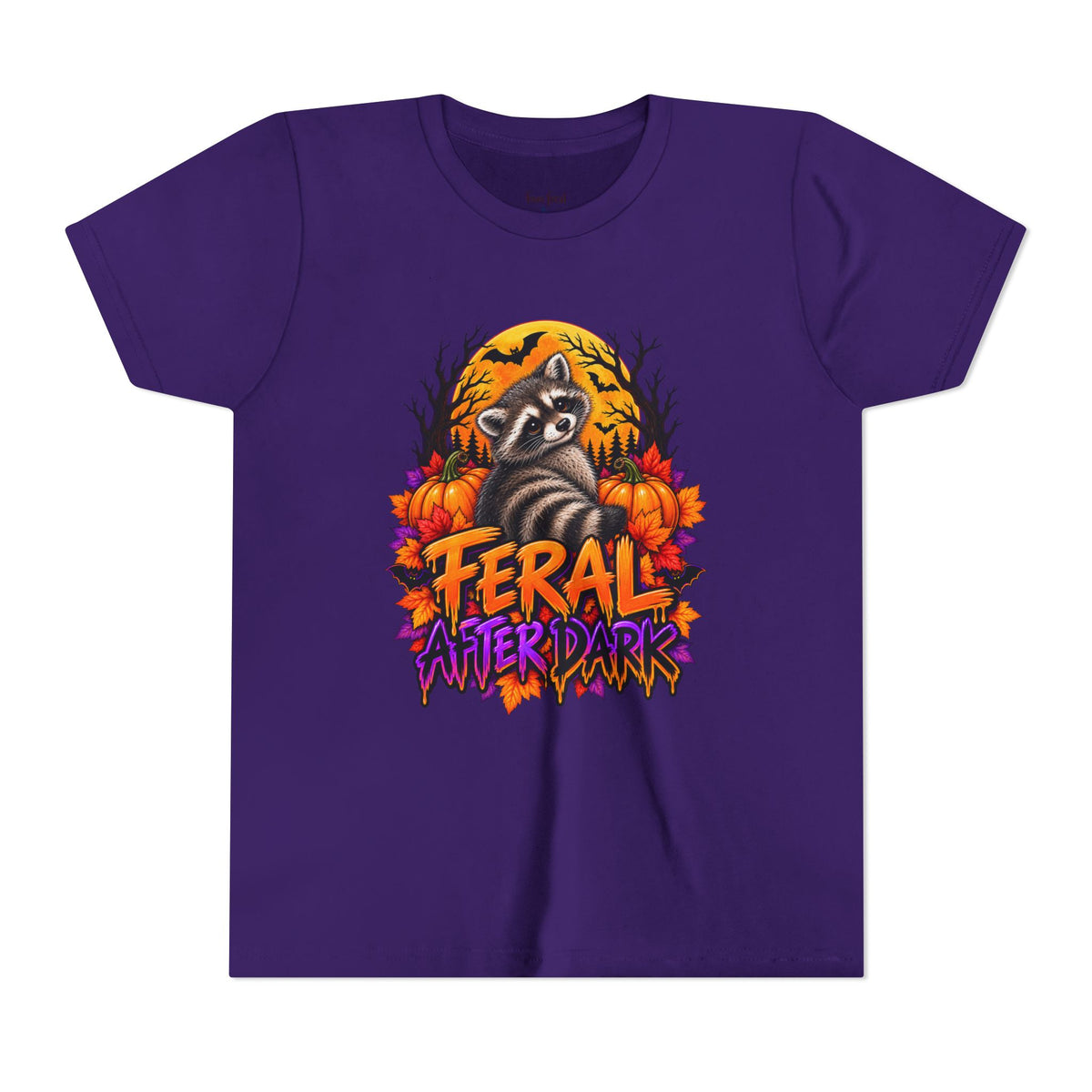 After Dark Coon Youth Tee — Raccoon Kids Tshirt