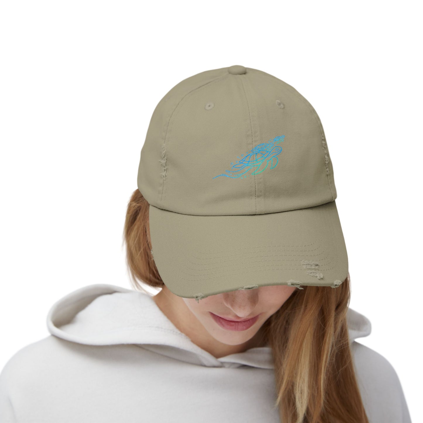 Swimming Sea Turtles | Distressed Cap