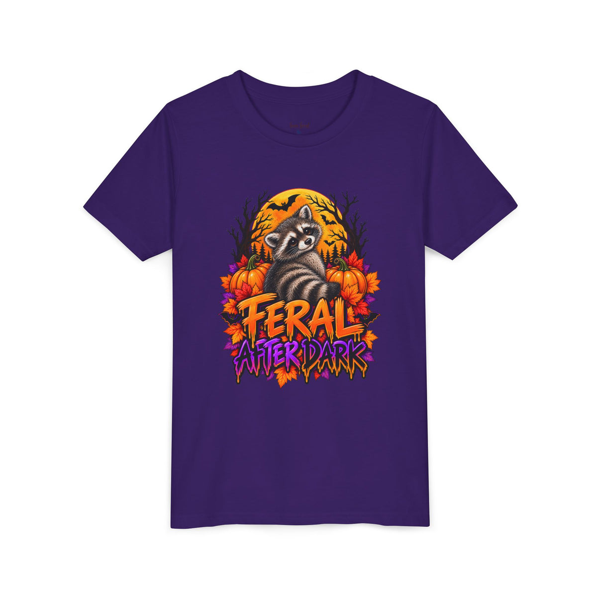 After Dark Coon Youth Tee — Raccoon Kids Tshirt