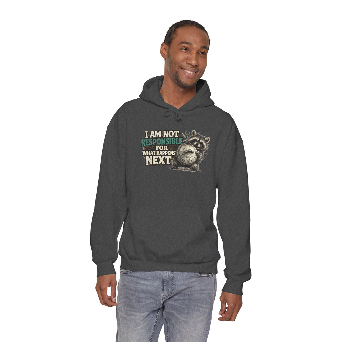 Not Responsible Raccoon Hooded Sweatshirt