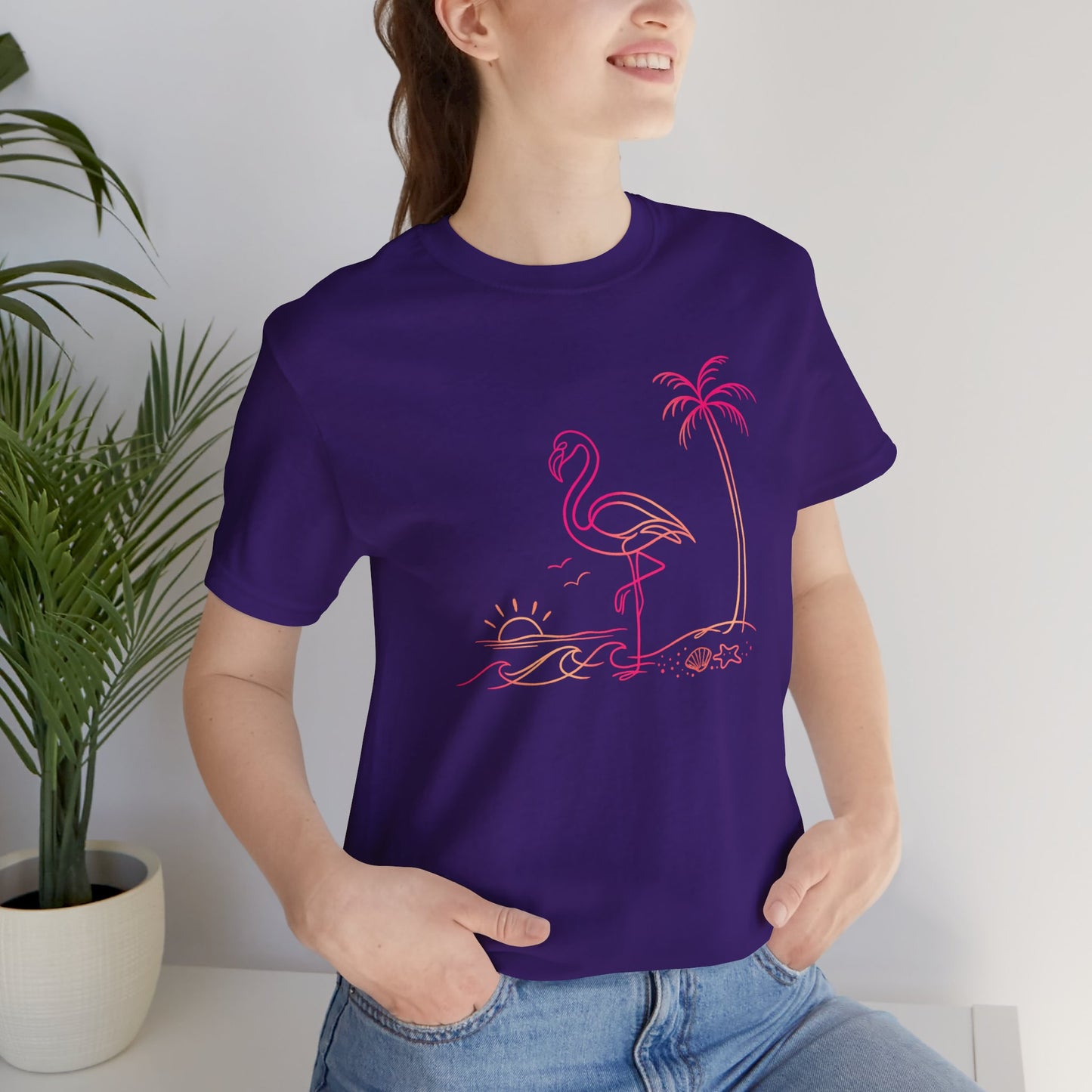 Flamingo Wild Lines T-Shirt