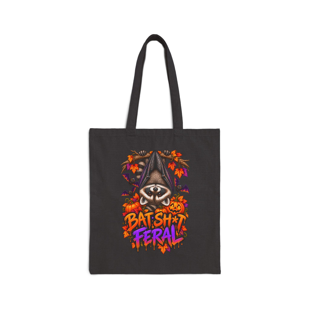 Batty Raccoon Tote Bag