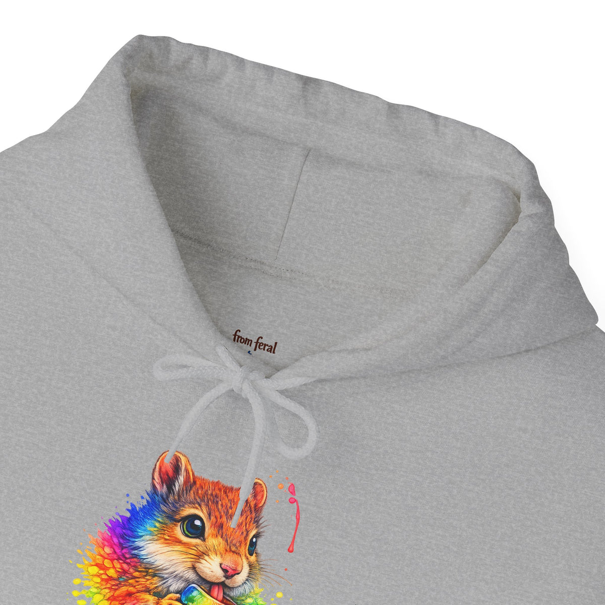 Watercolor Squirrel Hooded Sweatshirt