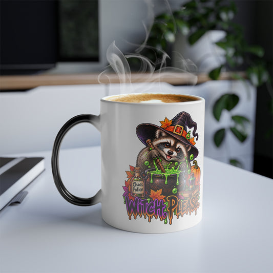 Witch, Please. Raccoon Color-Changing Mug  11 oz