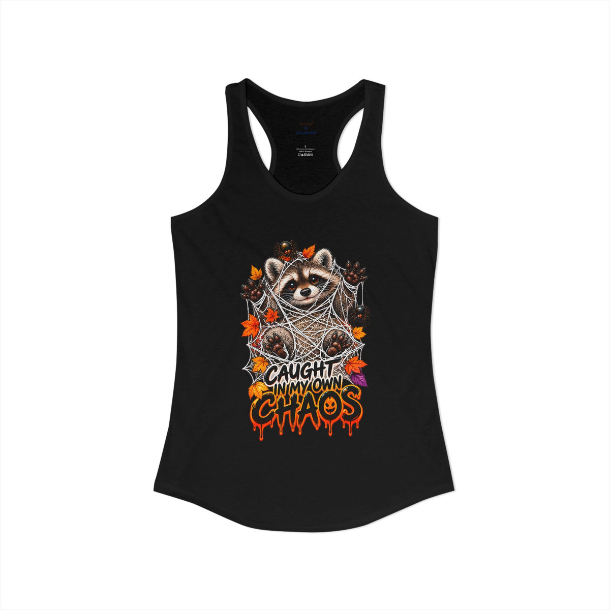 Caught Raccoon Racerback Tank
