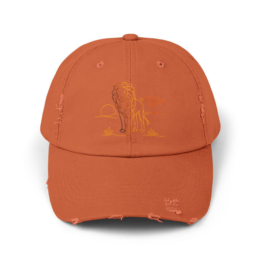 Safari Lion | Distressed Cap