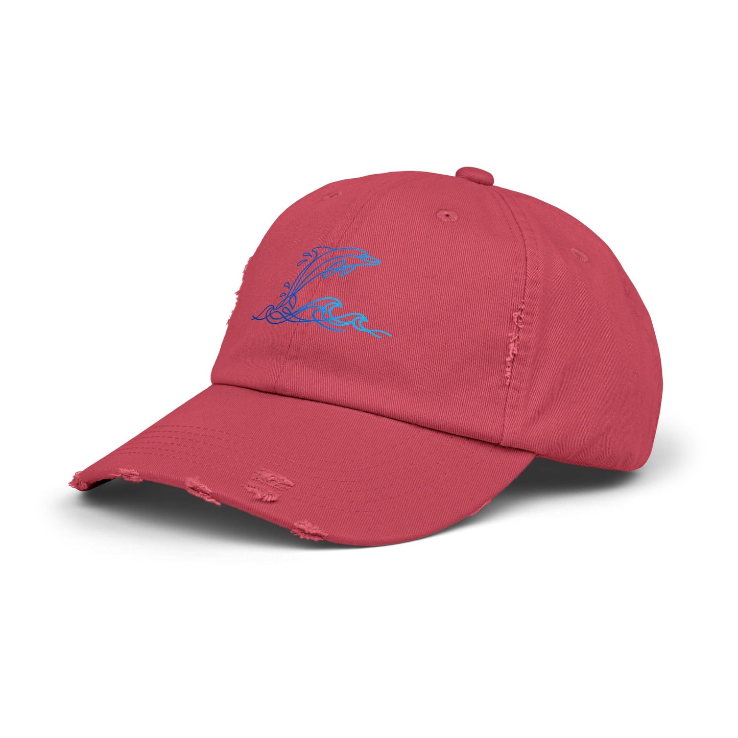 Splashing Dolphin | Distressed Cap