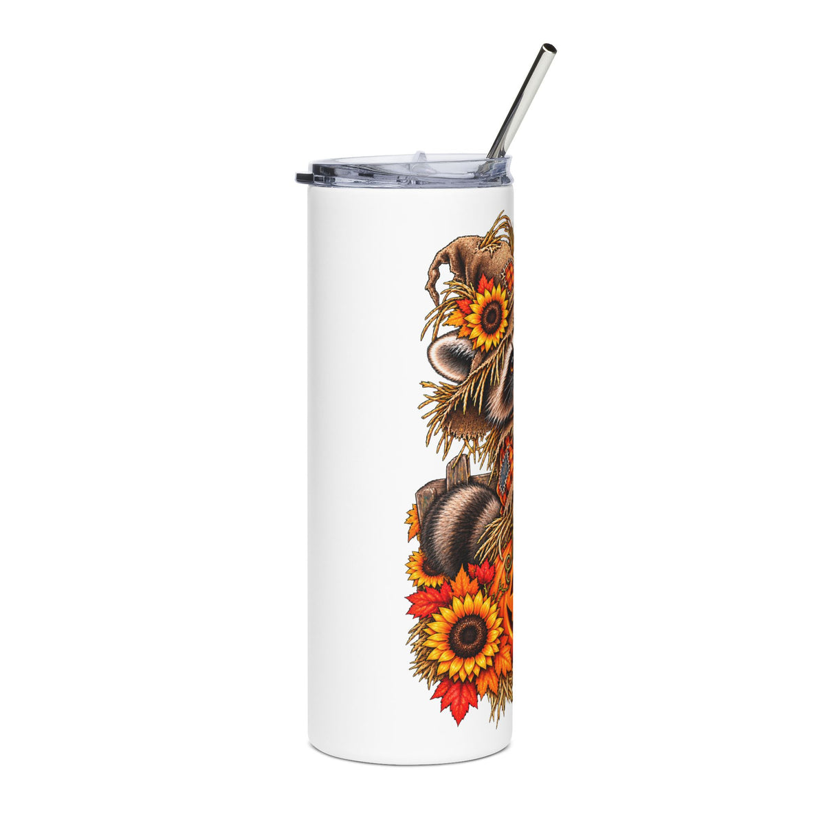 Scarecrow Raccoon - 20oz Stainless Steel Tumbler