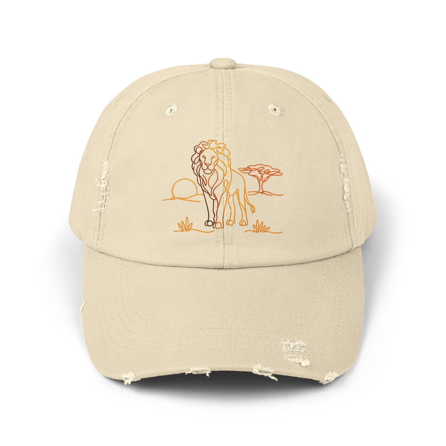 Safari Lion | Distressed Cap