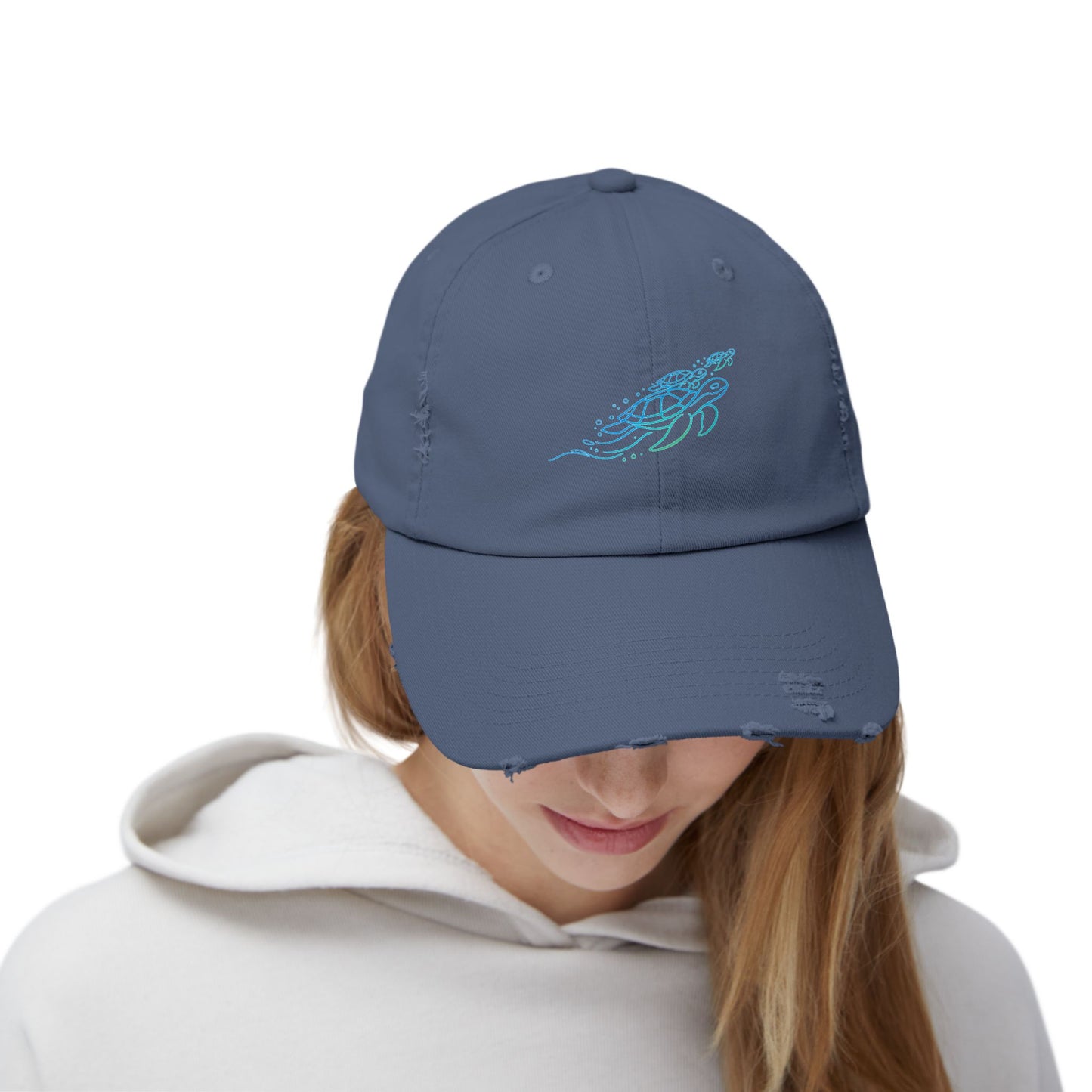 Swimming Sea Turtles | Distressed Cap