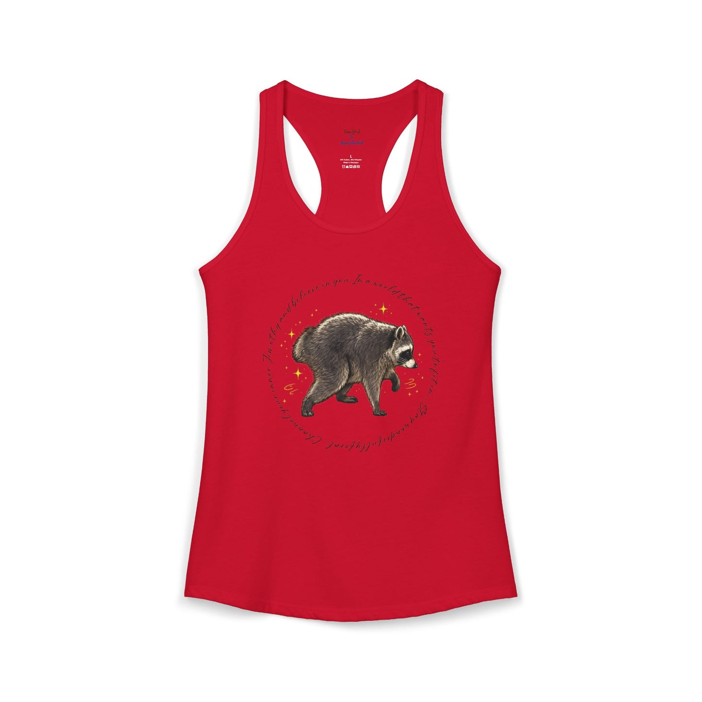 Jimothy Raccoon Racerback Tank