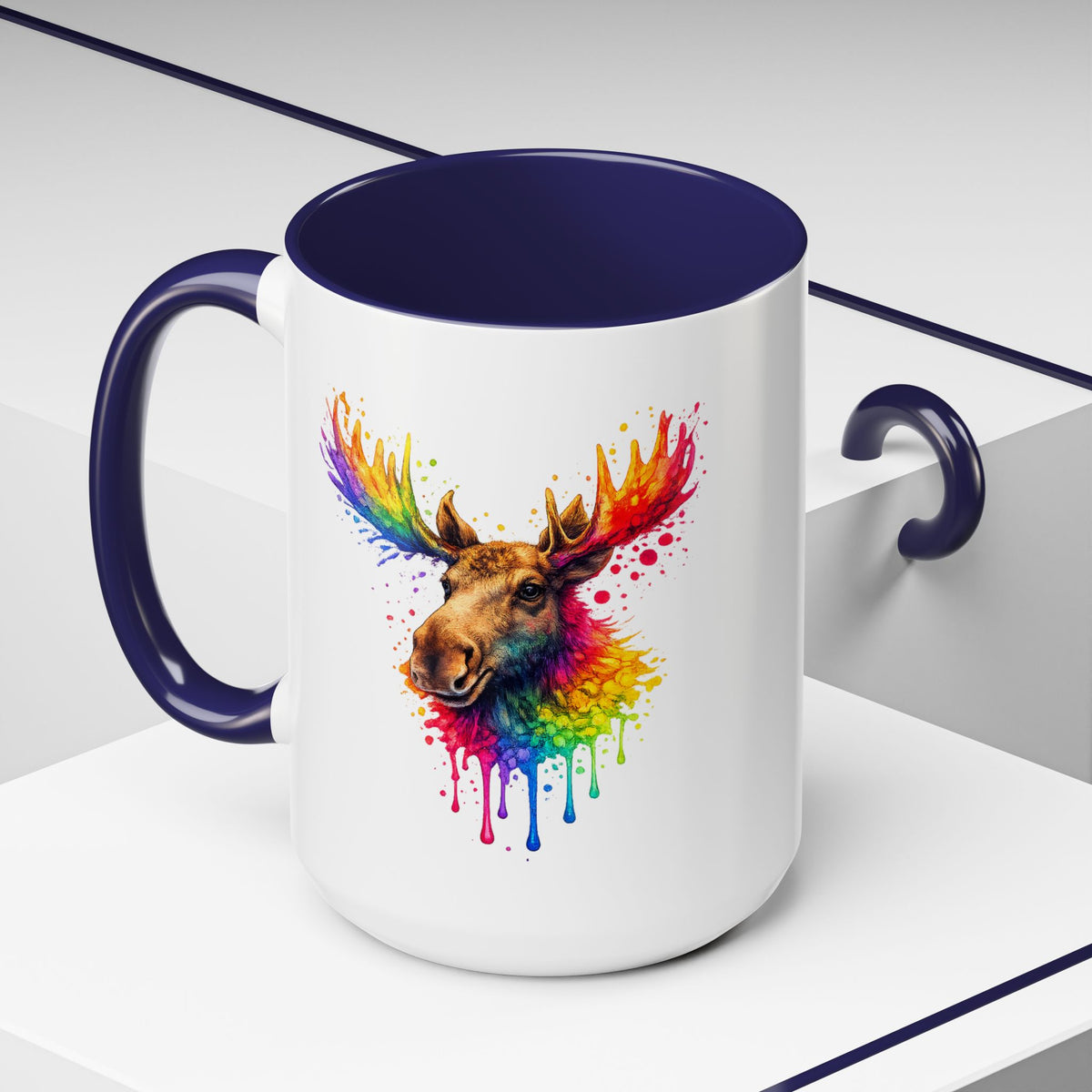 Watercolor Moose Coffee Mug  (11/15oz)