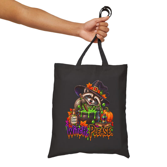 Witch, Please. Raccoon Tote Bag