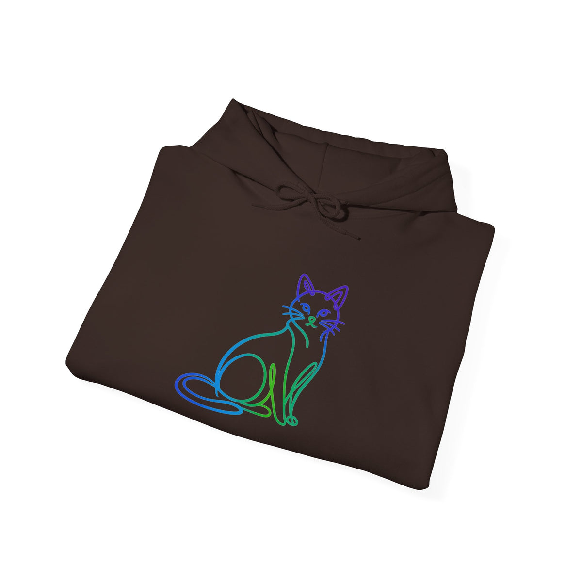 Northern Lights Cat Hooded Sweatshirt