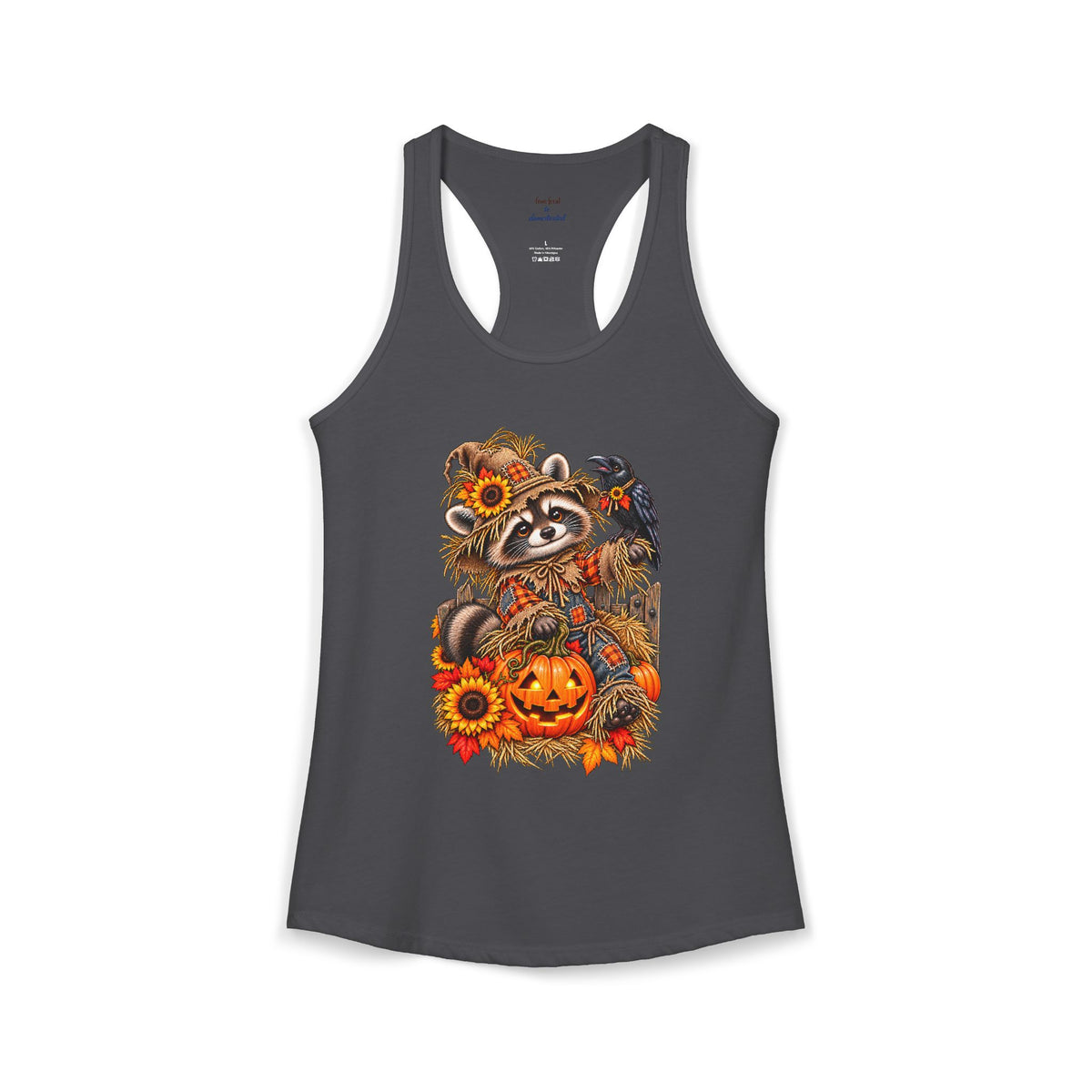 Scarecrow Raccoon Racerback Tank