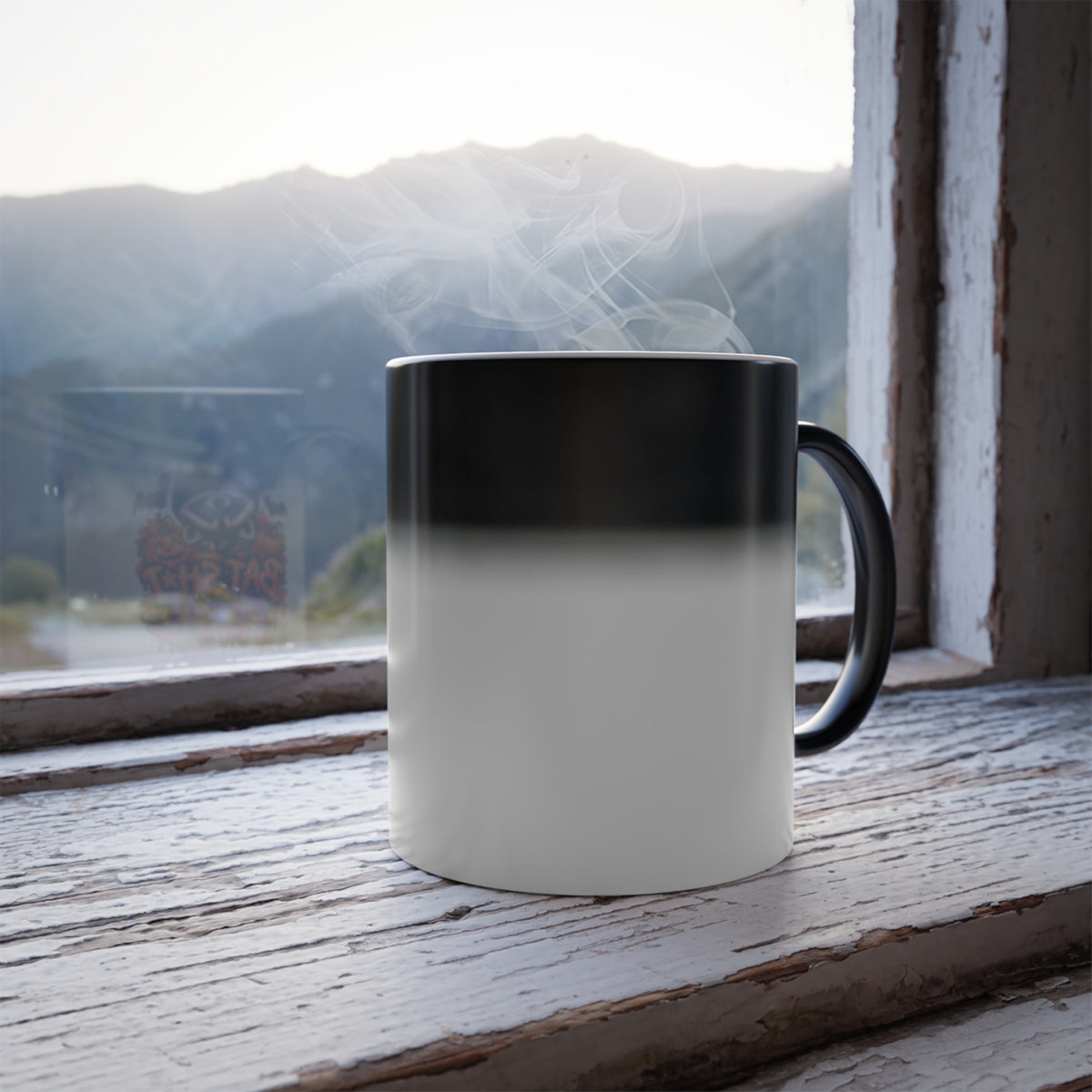 Batty Raccoon Color-Changing Mug  11 oz