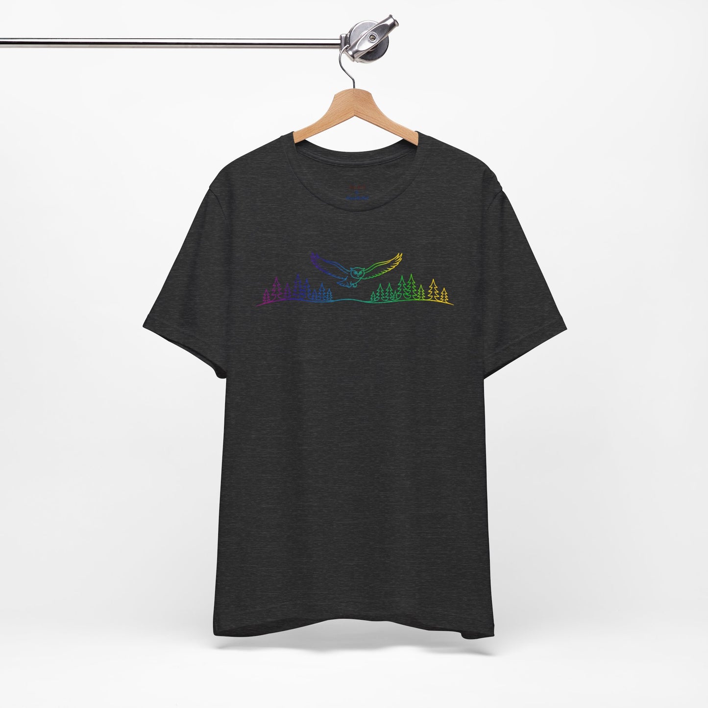Owl | Colorful Line-Work T-Shirt