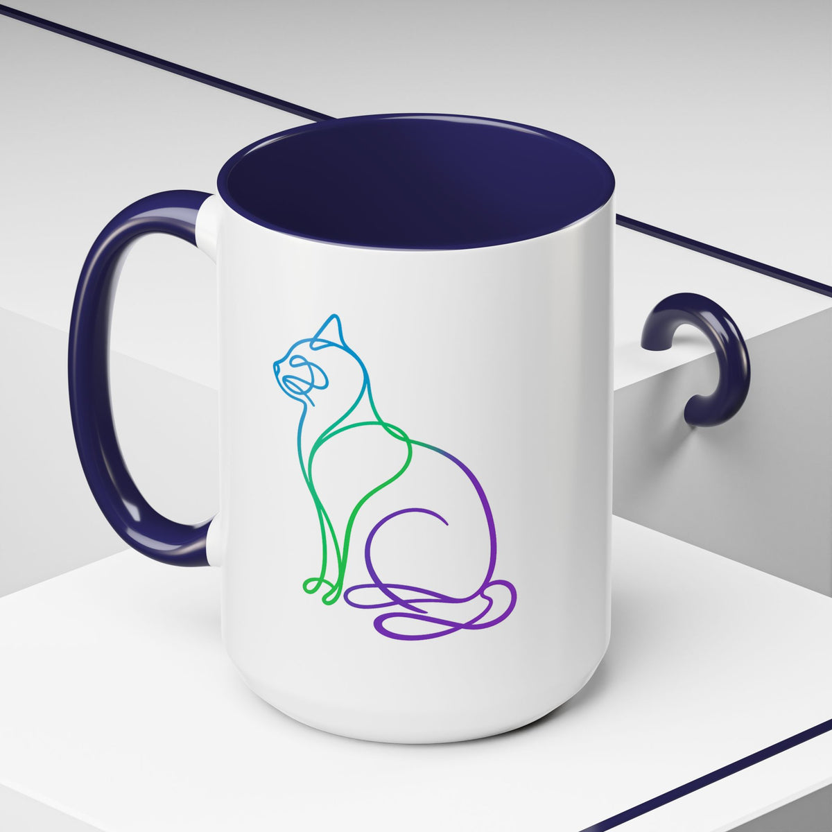 Northern Lights Cat Coffee Mug  (11/15oz)