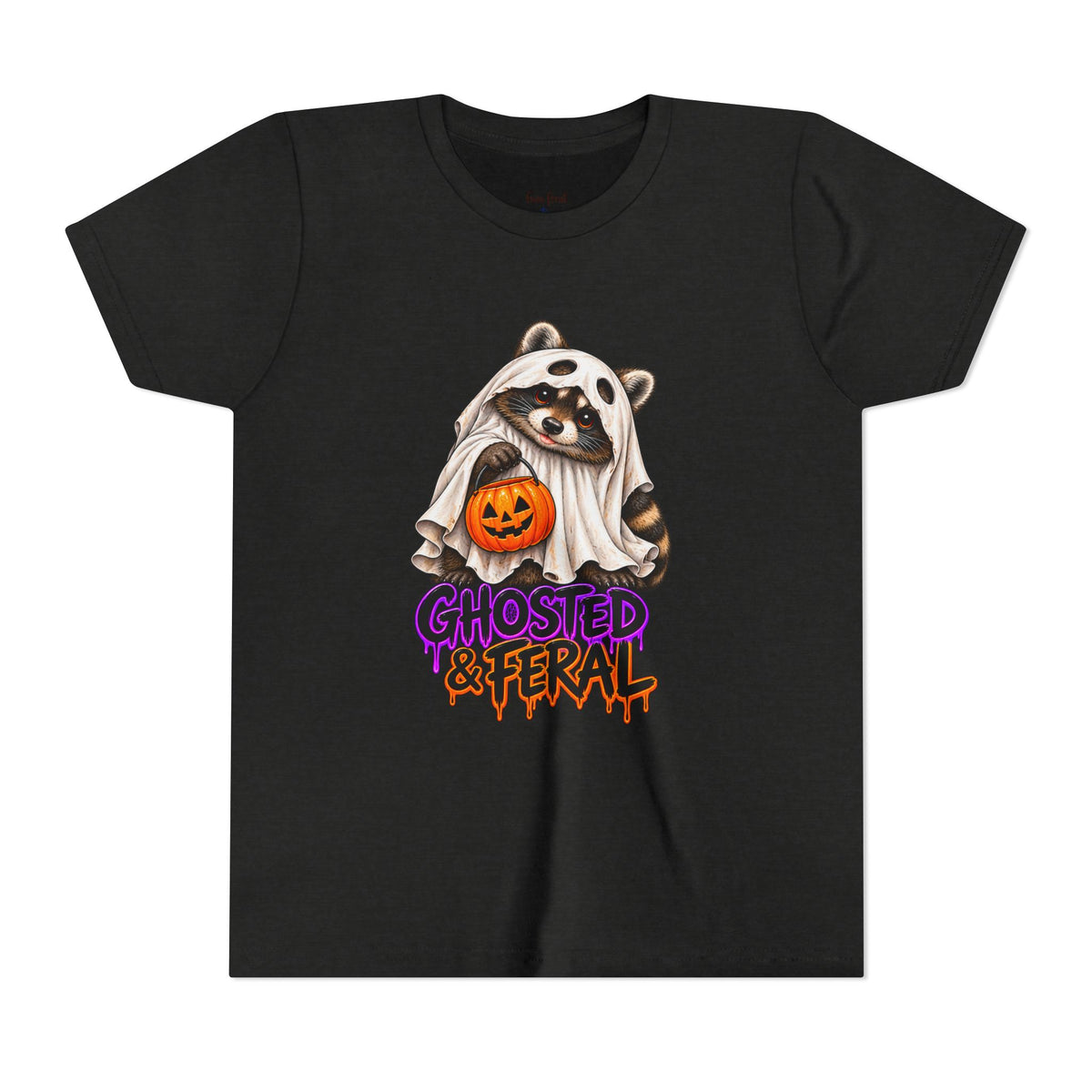 Ghosted Youth Tee — Raccoon Kids Tshirt