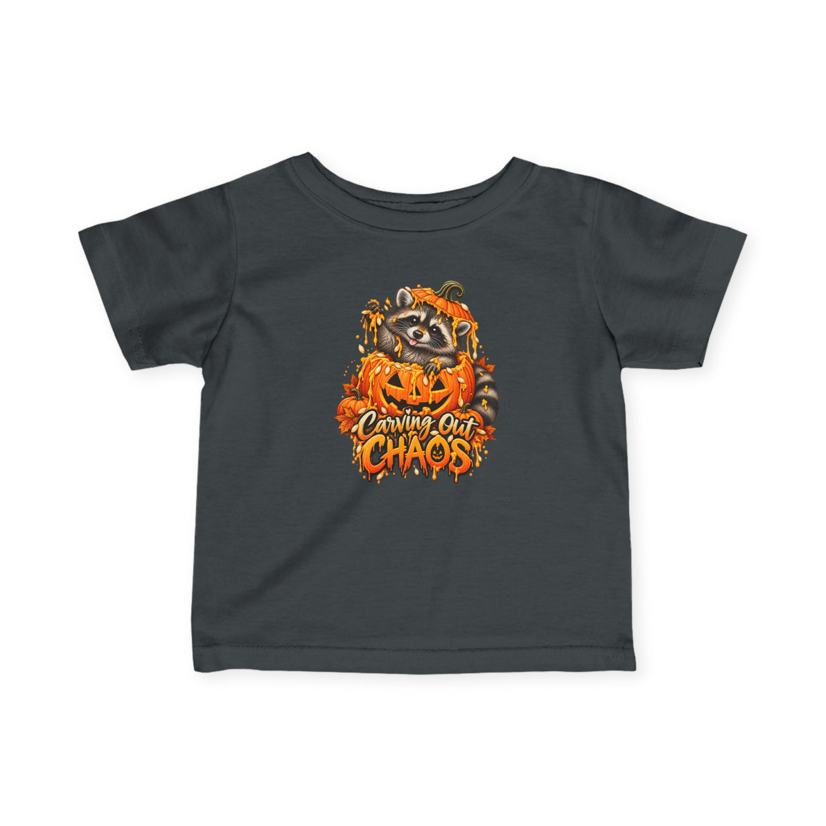 Carving Out Chaos Raccoon Infant Tee