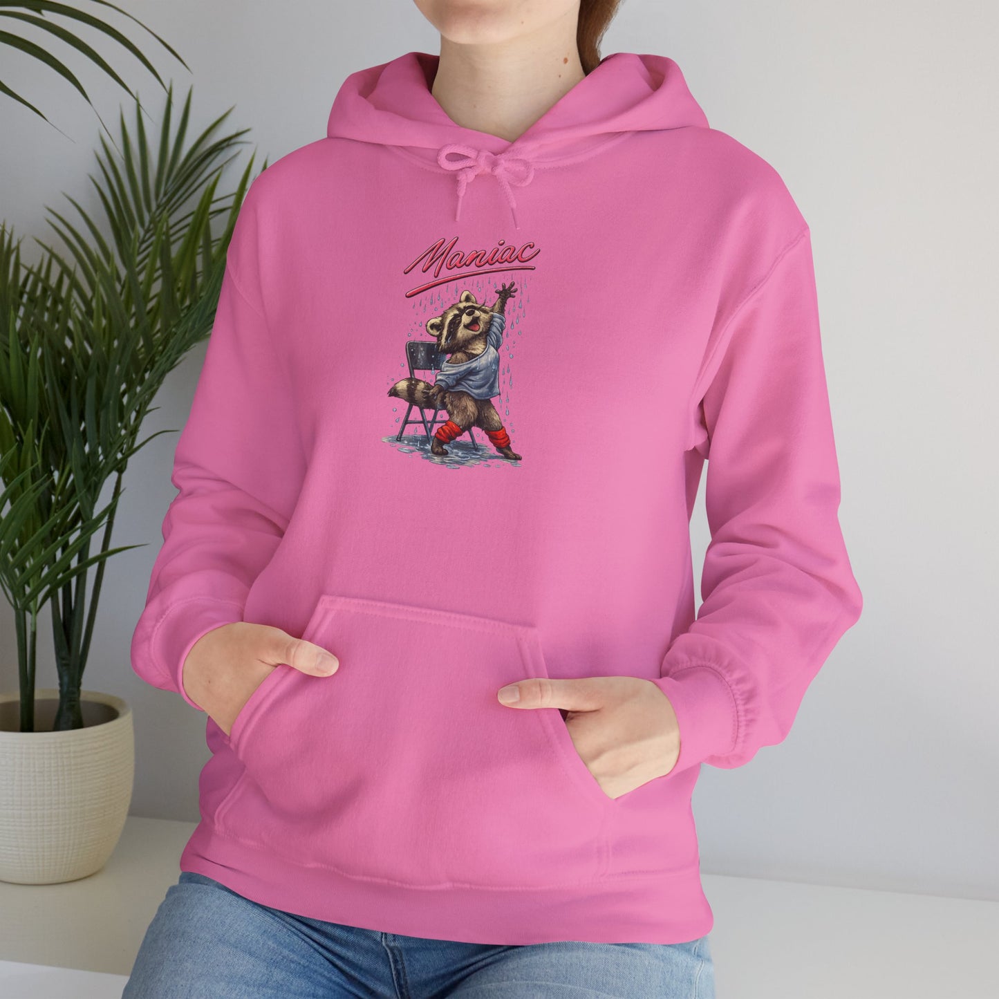 Dancing Raccoon "Maniac" Hooded Sweatshirt