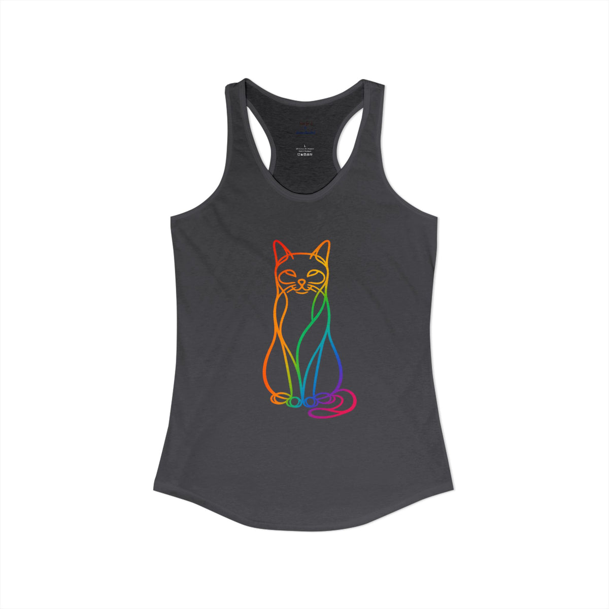 Rainbow Cat Racerback Tank
