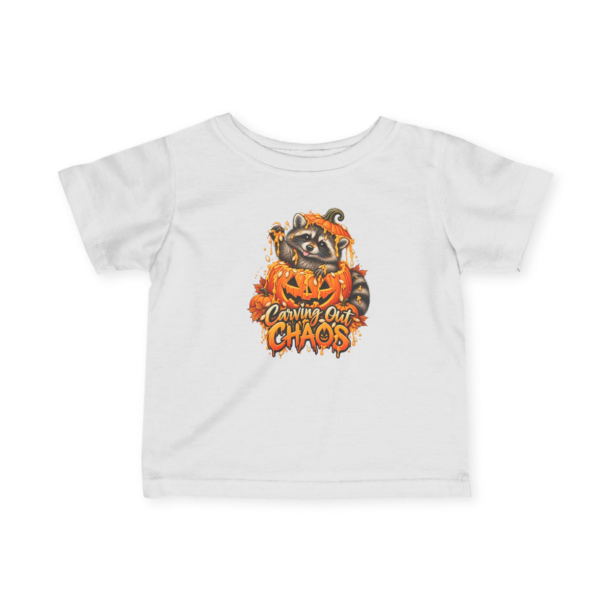 Carving Out Chaos Raccoon Infant Tee