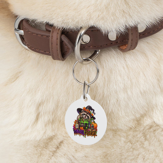 Halloween Raccoon Pet Tag