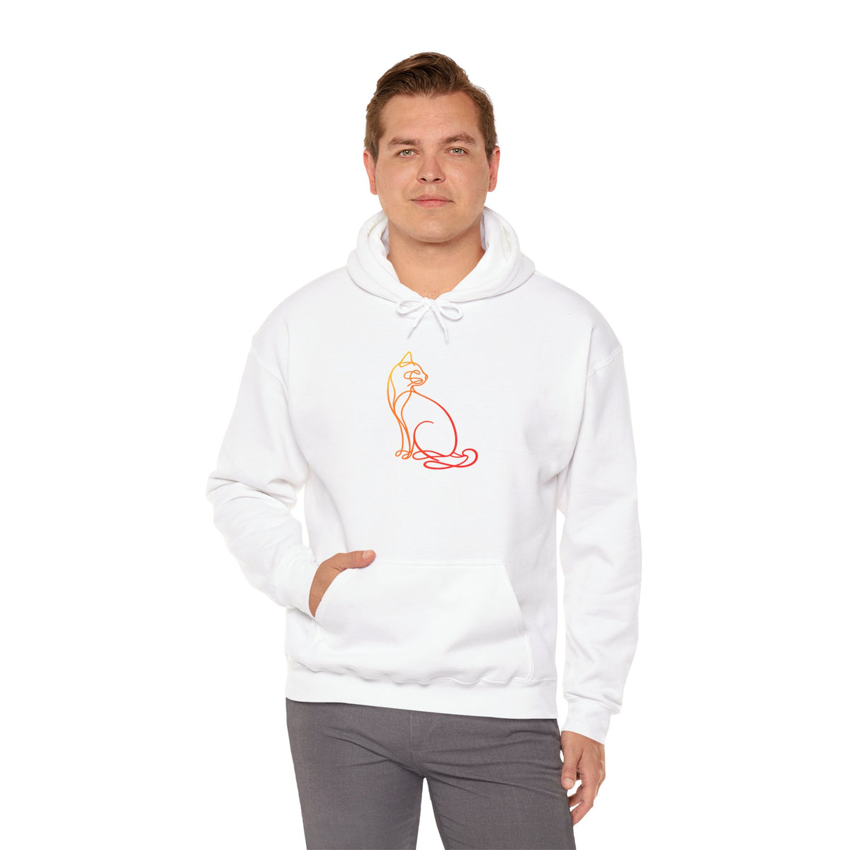 Sunrise Cat Hooded Sweatshirt