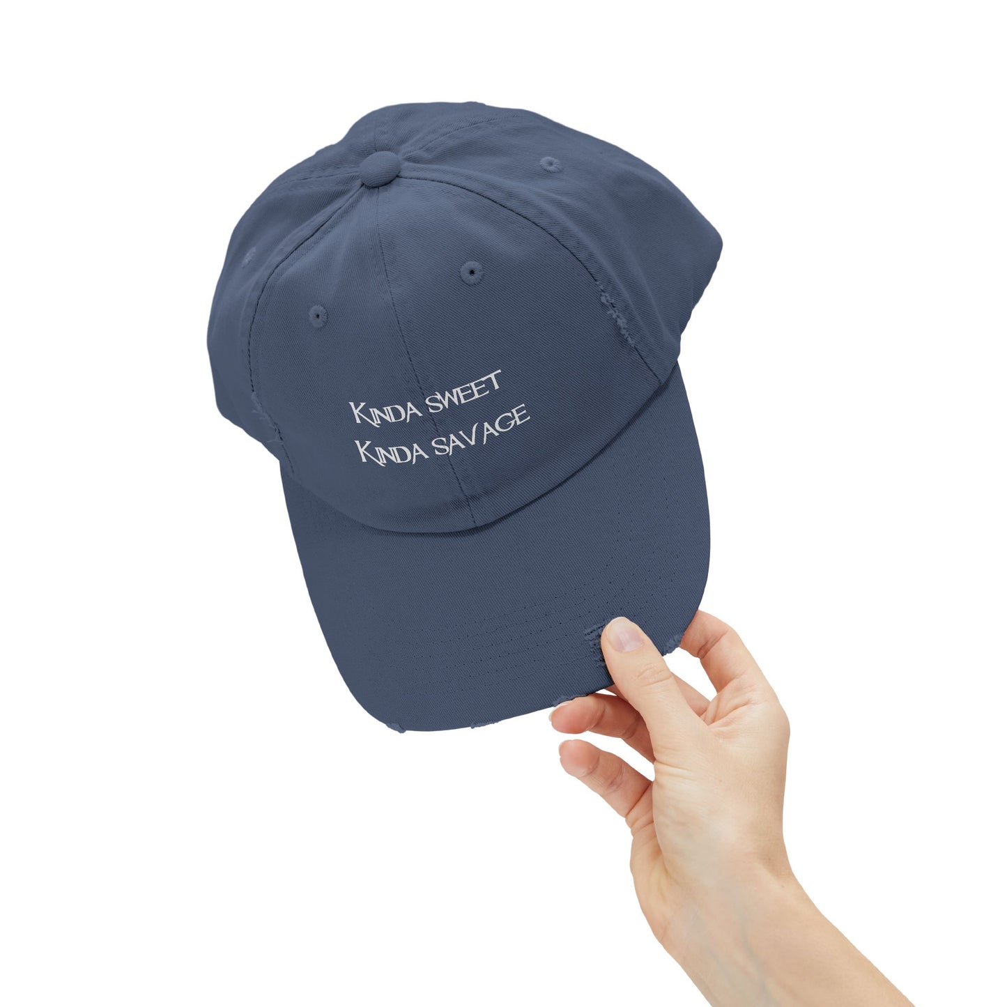 "Kinda Sweet" Distressed Cap —  Funny Truth Hat