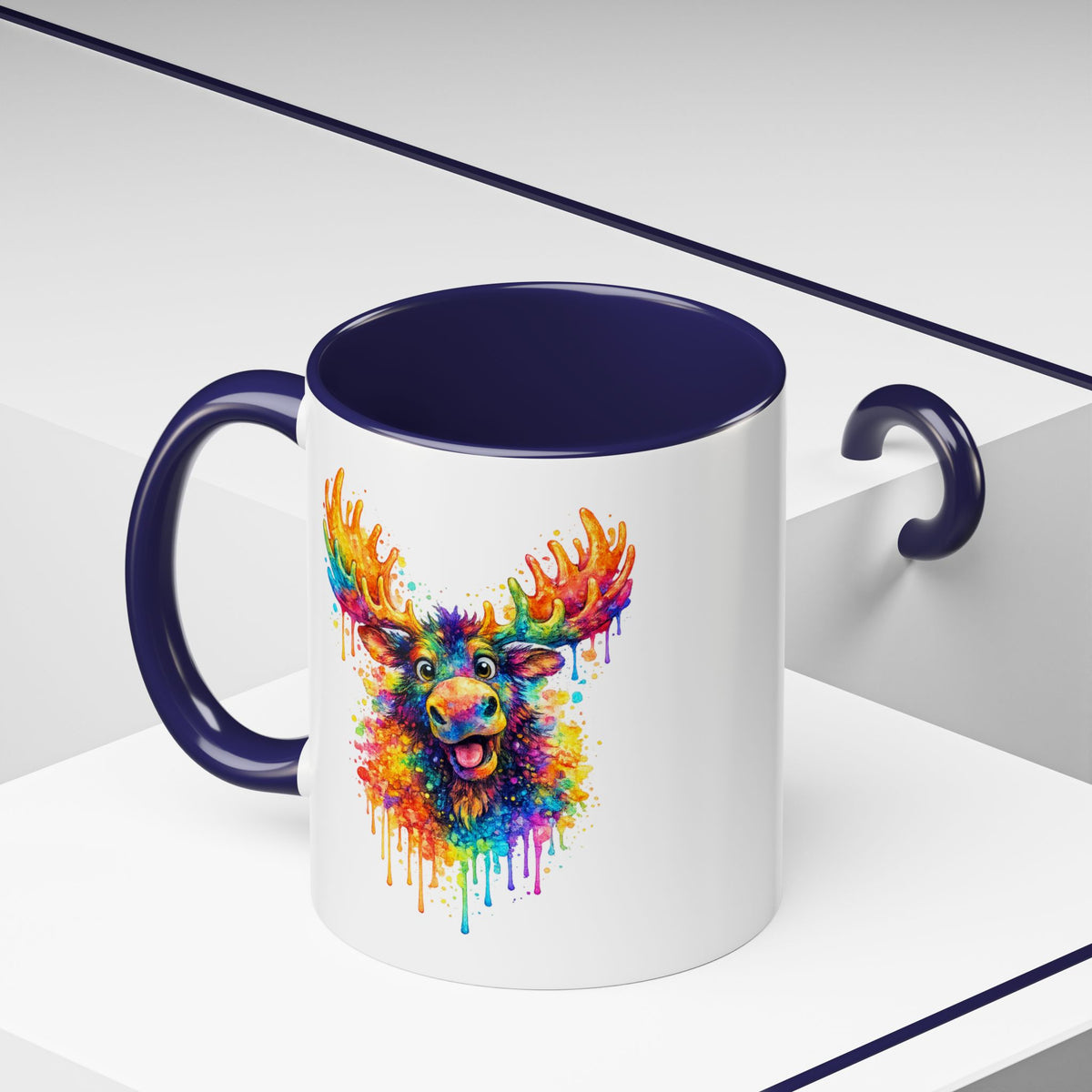 Watercolor Moose Coffee Mug  (11/15oz)