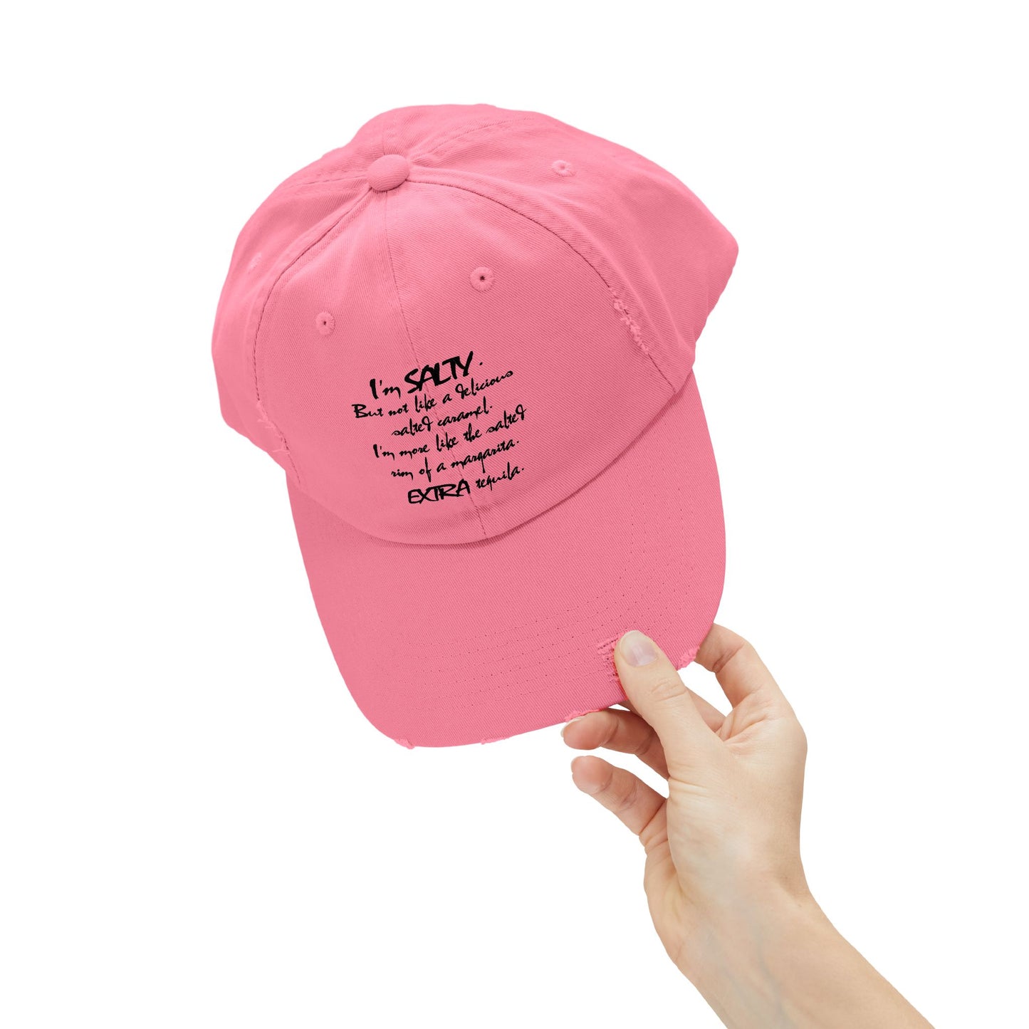 "Salty" Distressed Cap —  Funny Truth Hat