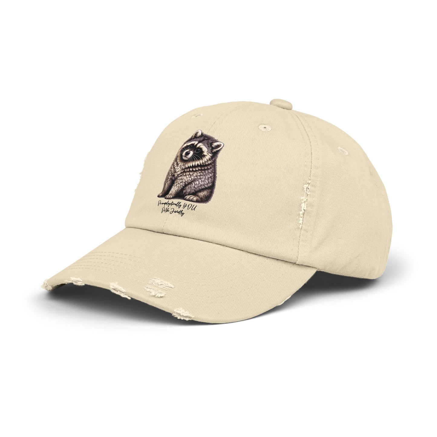 Jimothy The Raccoon Distressed Cap —  Inspirational, Viral Sensation
