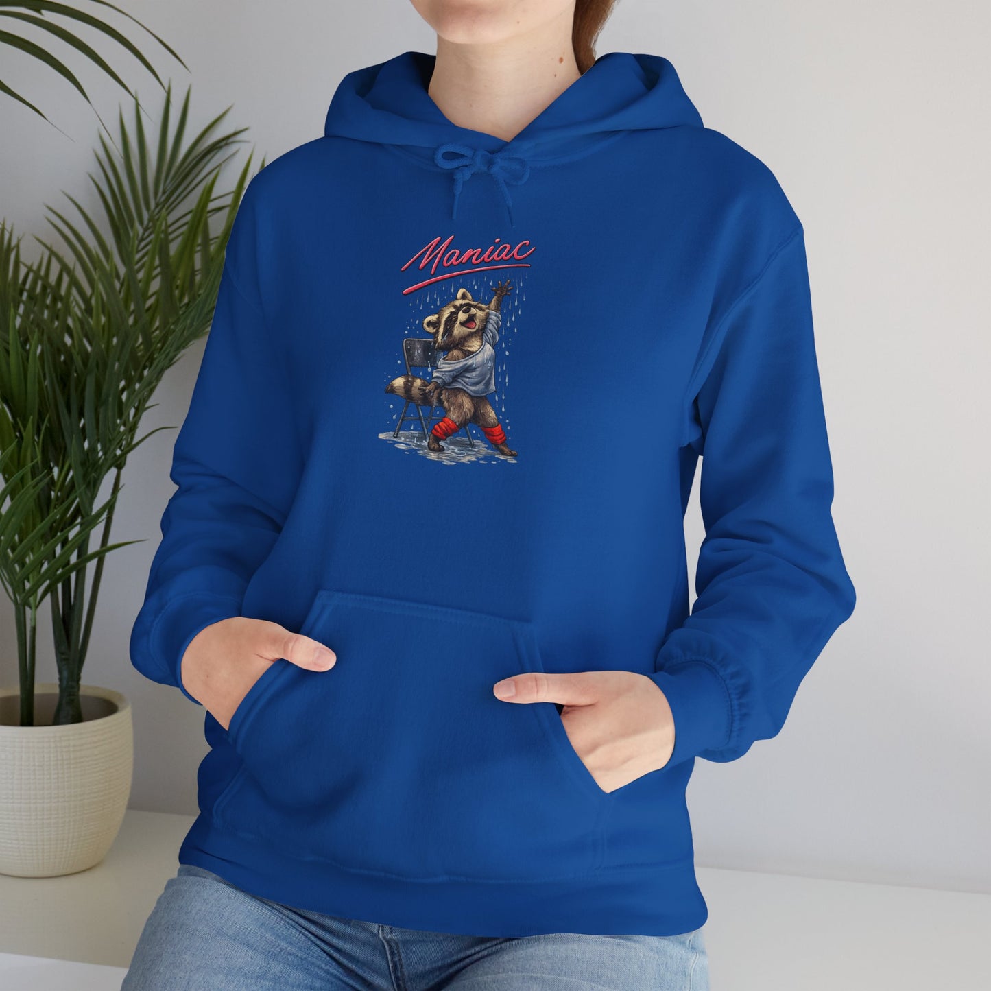 Dancing Raccoon "Maniac" Hooded Sweatshirt