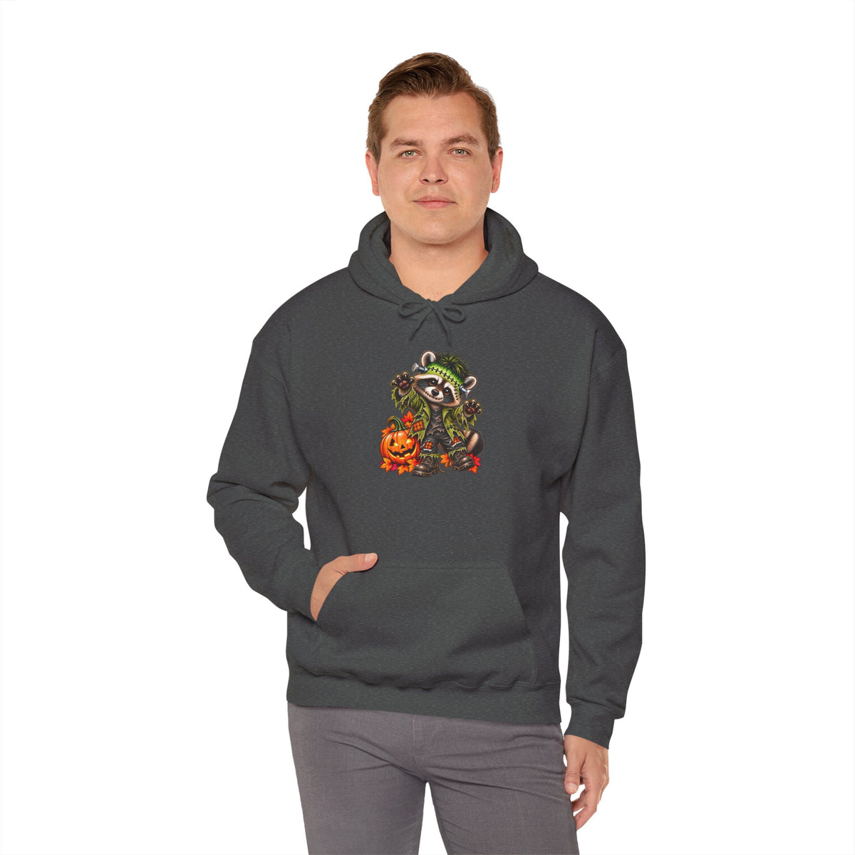 Frankenstein Raccoon Halloween Hooded Sweatshirt