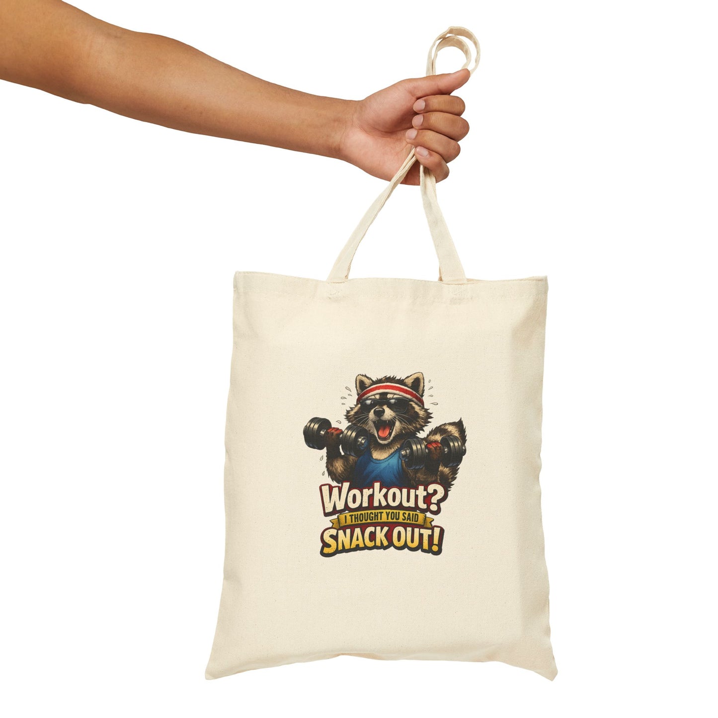 Snack Out Canvas Tote Bag