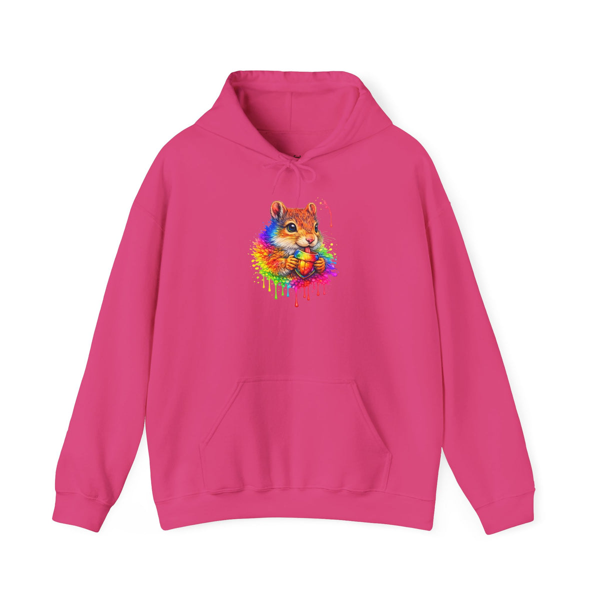 Watercolor Squirrel Hooded Sweatshirt