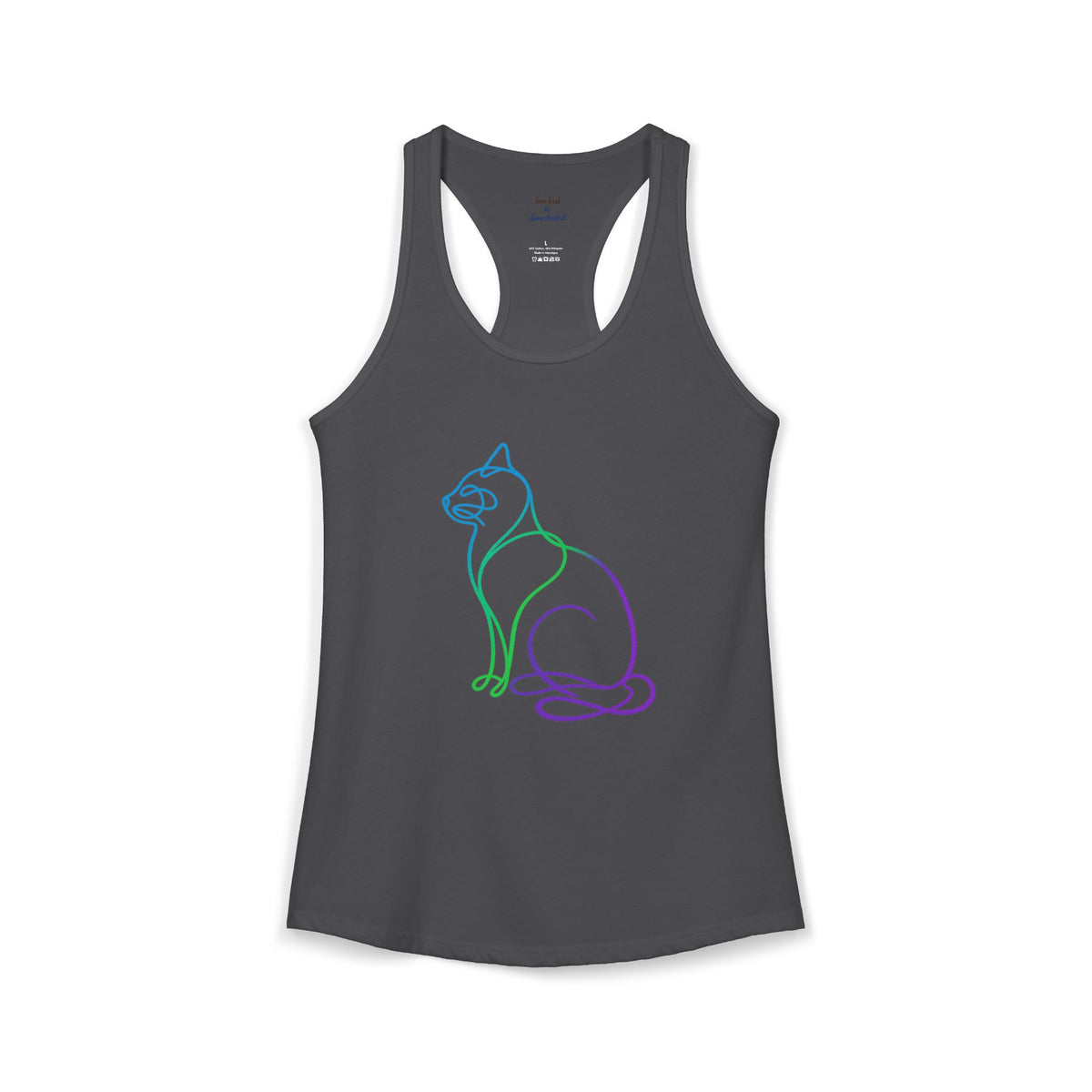 Northern Lights Cat Racerback Tank