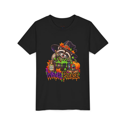 Witch, Please. Youth Tee — Raccoon Kids Tshirt