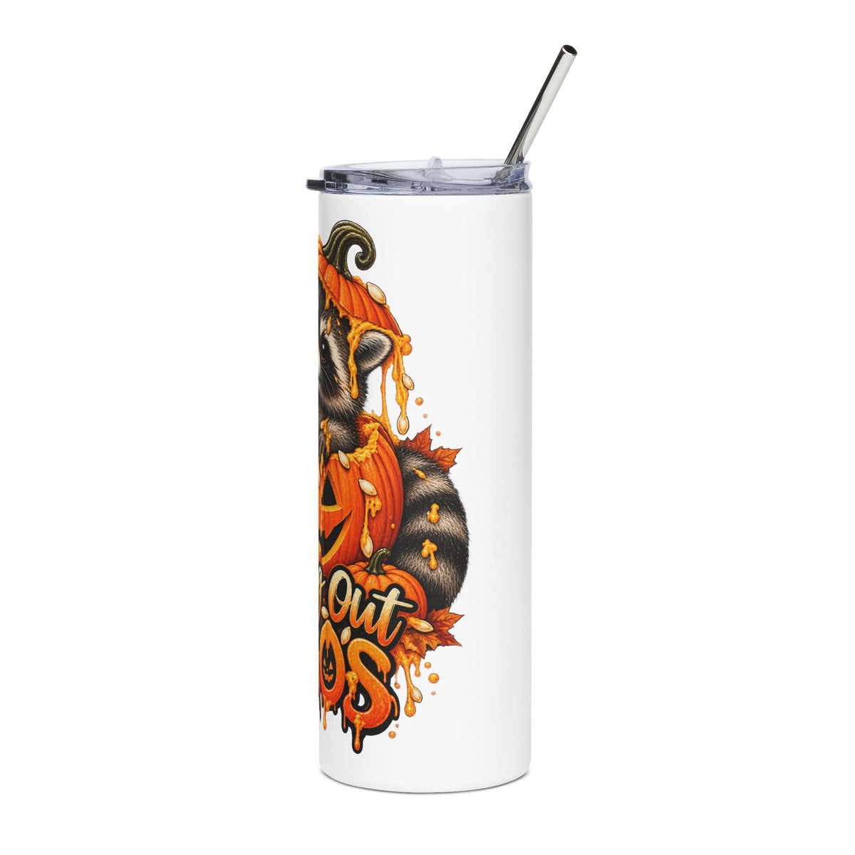 Carving Out Chaos Raccoon - 20oz Stainless Steel Tumbler