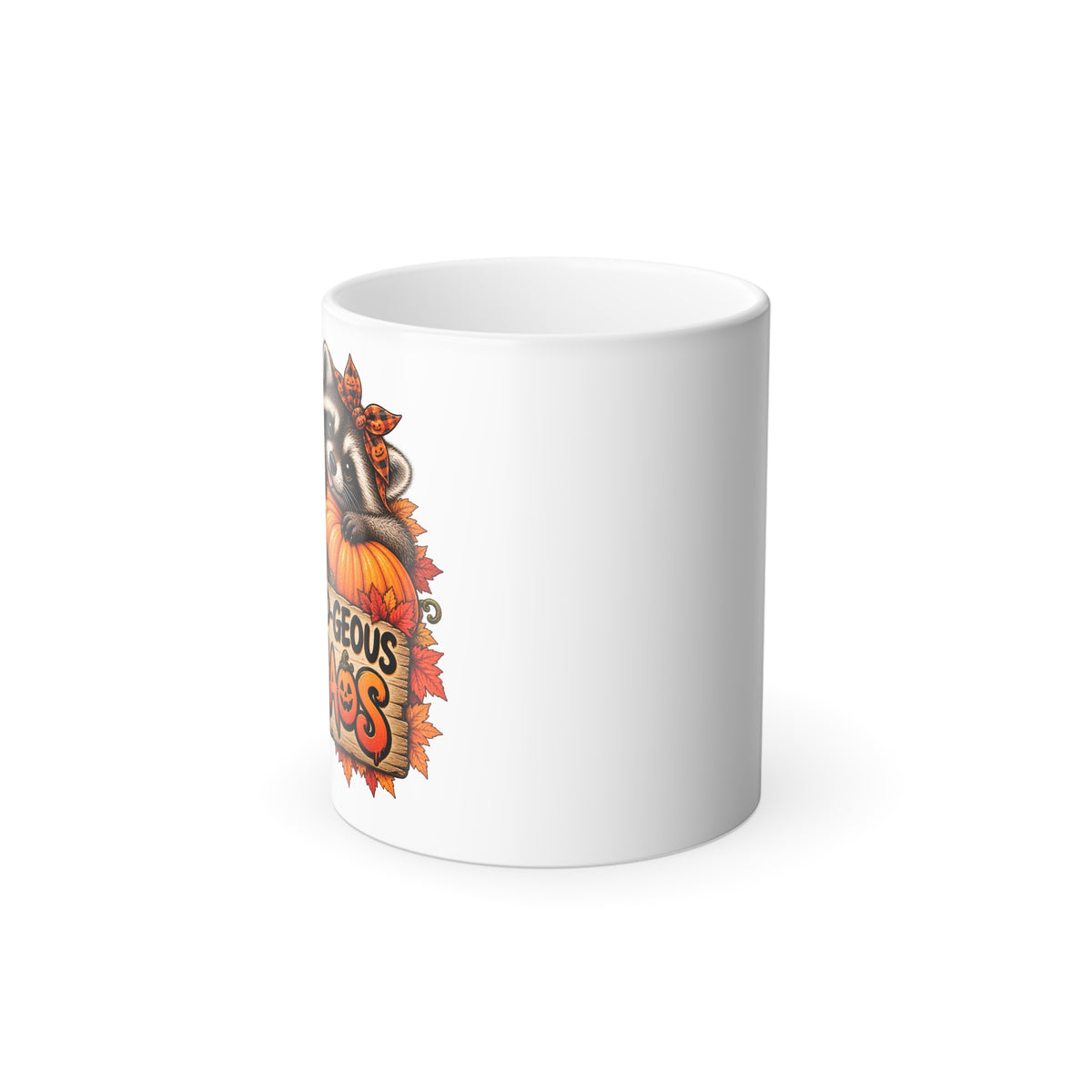 Gourd-geous Raccoon Color-Changing Mug  11 oz