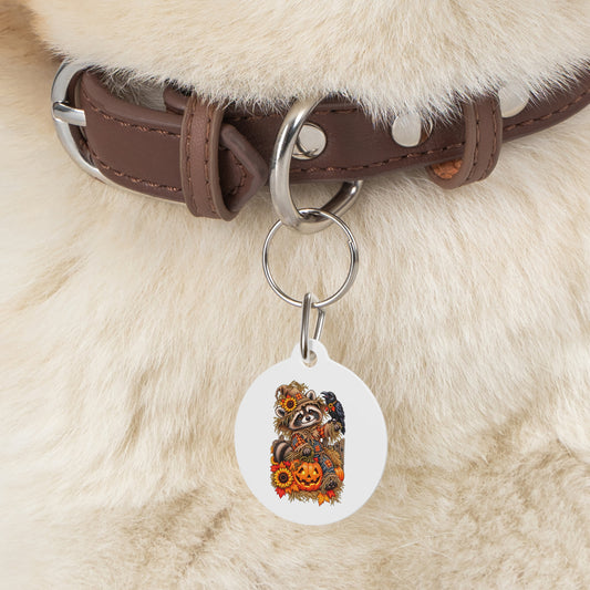 Scarecrow Raccoon Pet Tag
