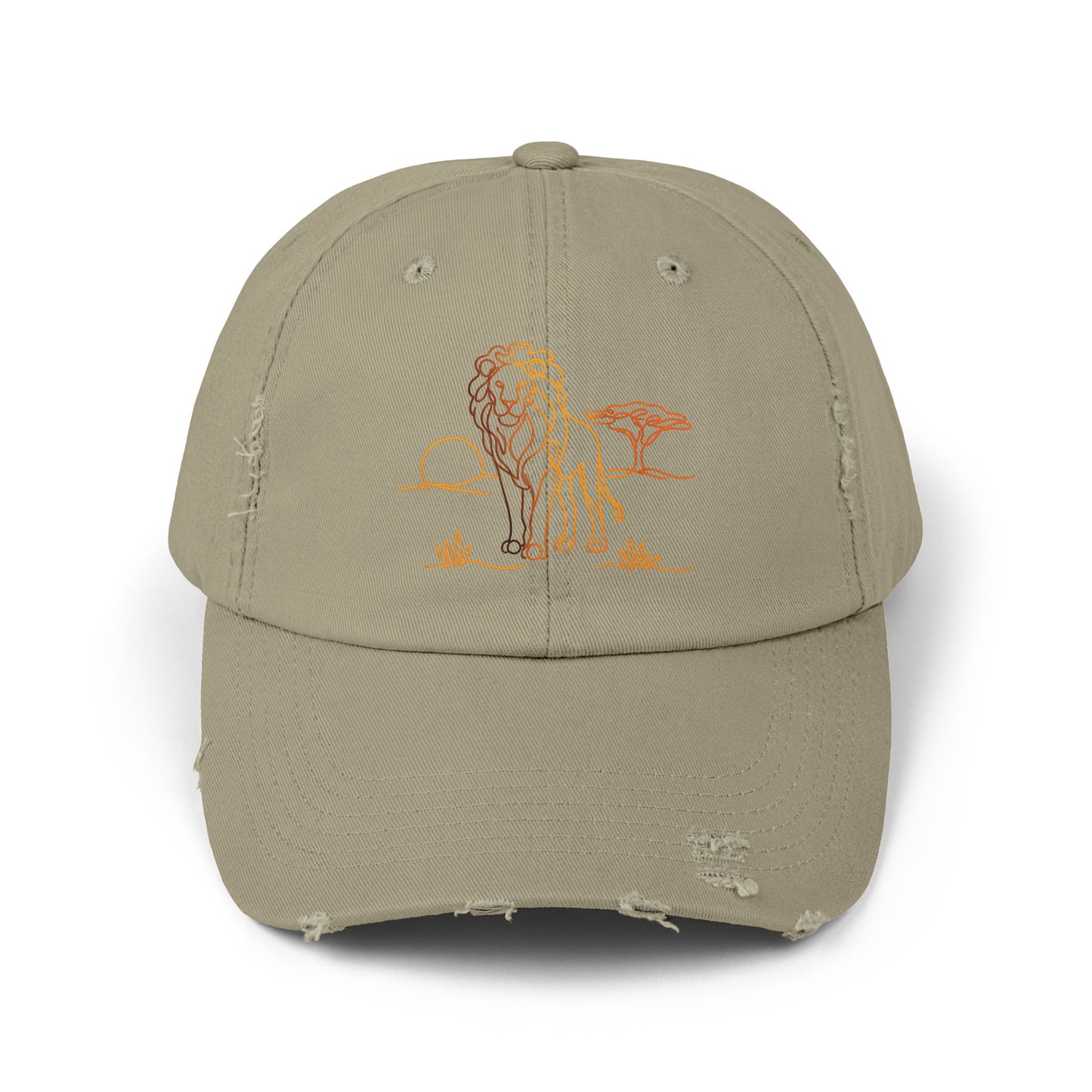 Safari Lion | Distressed Cap