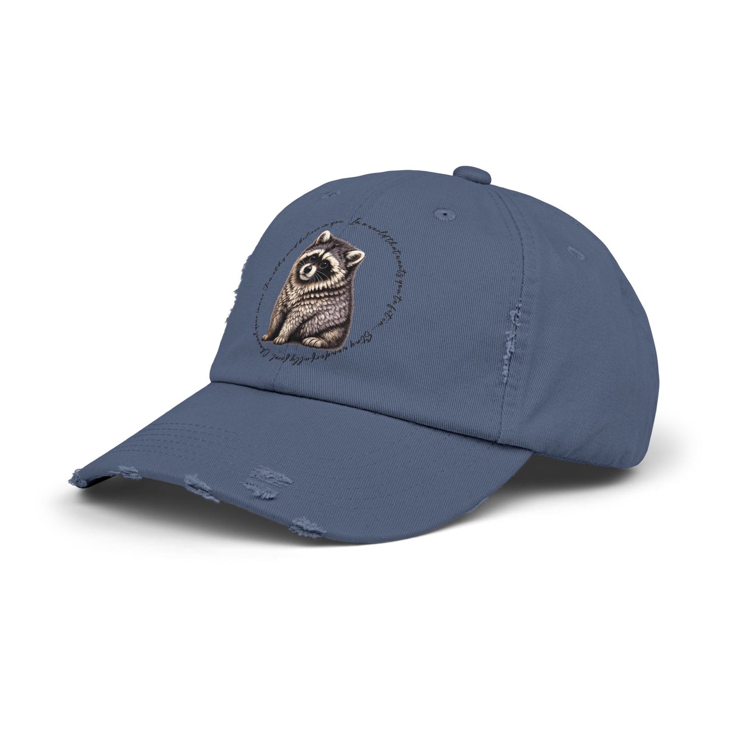 Jimothy The Raccoon Distressed Cap —  Inspirational, Viral Sensation